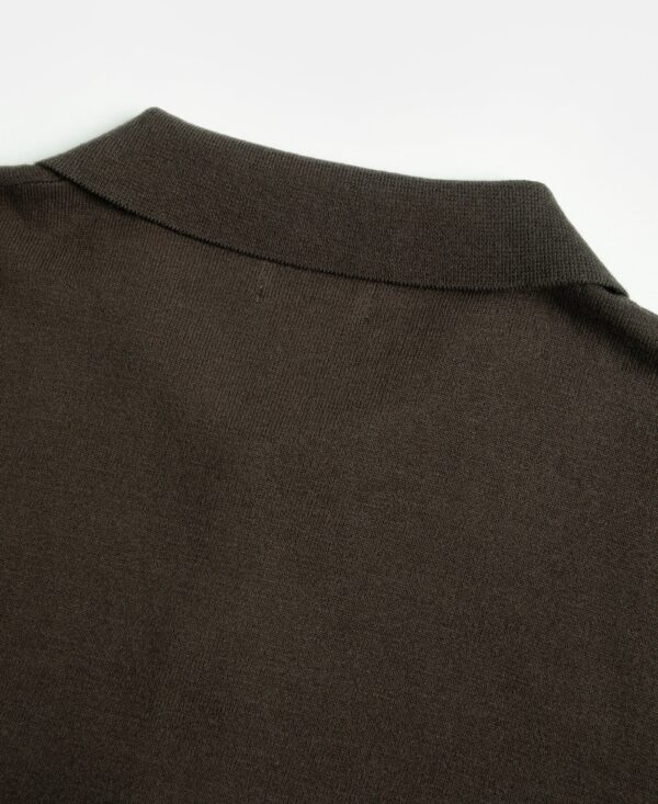 0824b6bc-f6d6-416a-a579-e2eff6dfac8a Lot 925 High-TwistCotton KnitPolo - Coffee