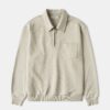Heavyweight Quarter-Zip CollarSweatshirt - Ivory