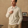 Heavyweight Quarter-Zip CollarSweatshirt - Ivory