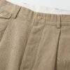 3_c237a4fa-6344-4f0e-81c2-85085c272b8f Textured Linen-Cotton BlendTrousers - Khaki