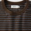 Heavyweight Cotton StripedPocket T-Shirt - Coffee
