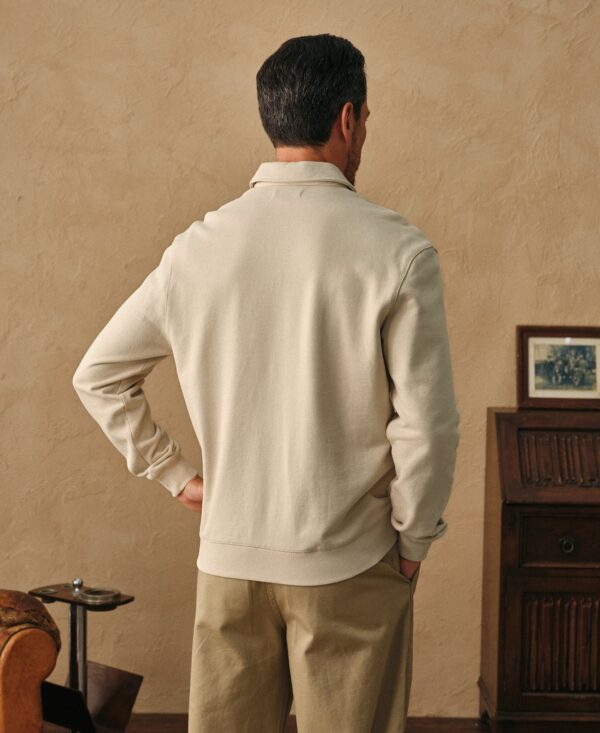 Heavyweight Quarter-Zip CollarSweatshirt - Ivory