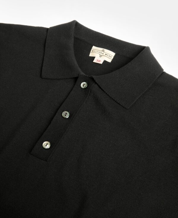 e6f6baef-f550-4b7f-9c56-9b9a00e73a24 Lot 925 High-Twist Cotton KnitPolo - Black